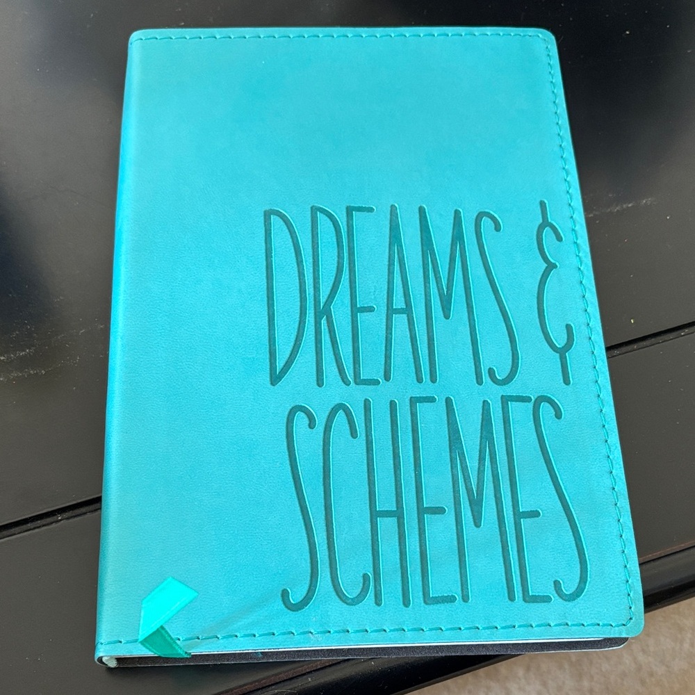 Turquoise "Dreams & Schemes" Journal